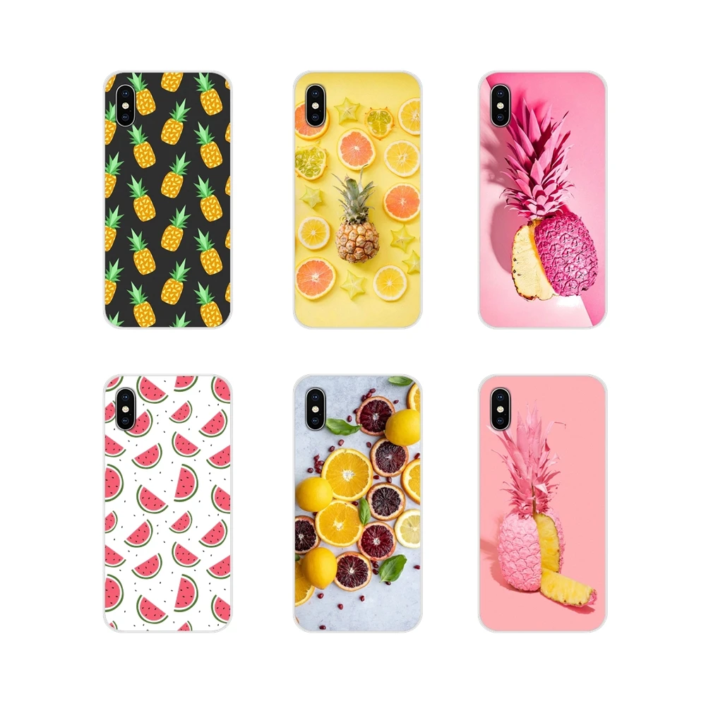 For Motorola Moto X4 E4 E5 G5 G5S G6 Z Z2 Z3 G G2 G3 C Play Plus Fruit Pineapple Orange Accessories Phone Cases Covers | Мобильные