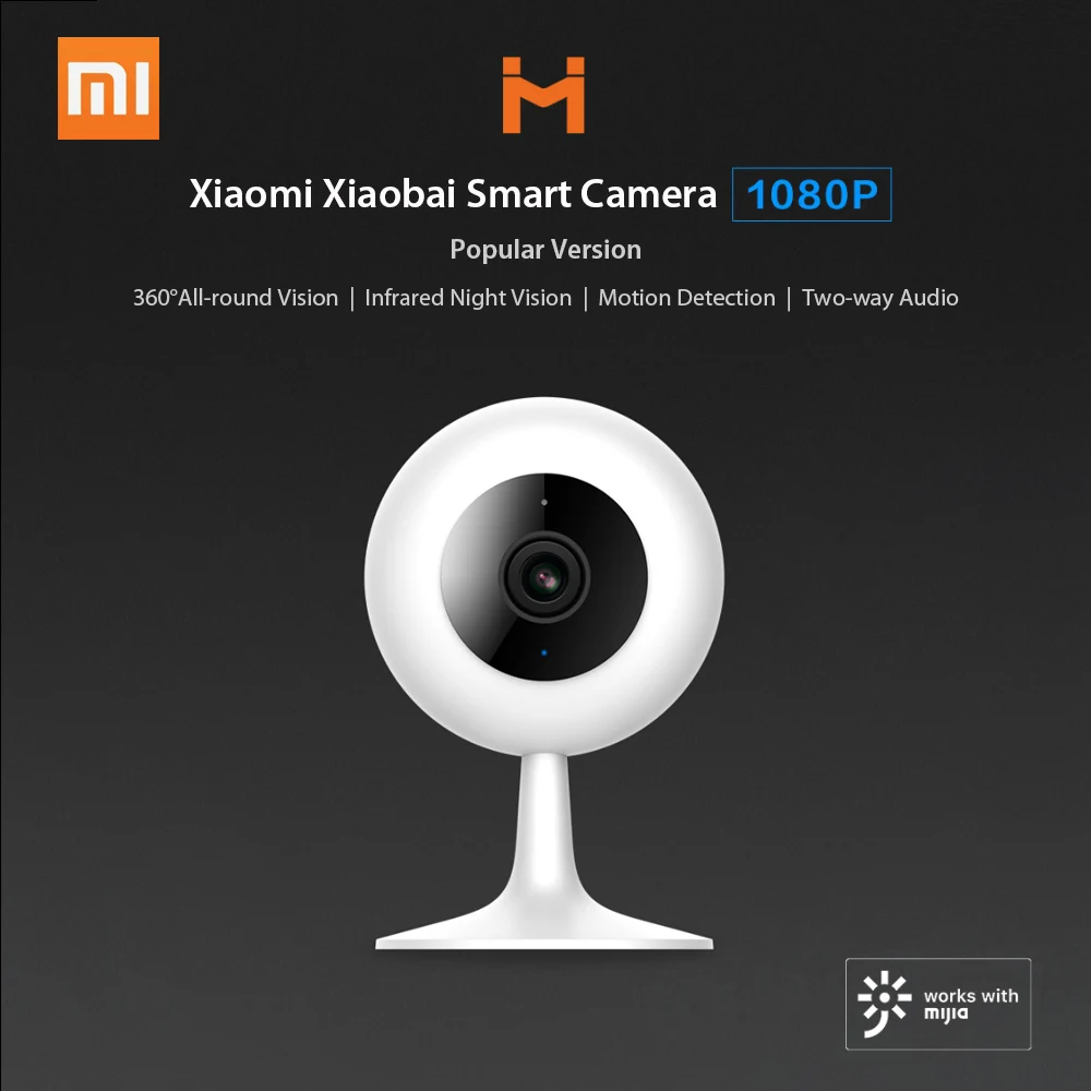 Xiaomi Mi xiaobay умная камера 1080P FHD беспроводная Wifi умная домашняя камера безопасности ночного видения 360 угловая камера детский монитор