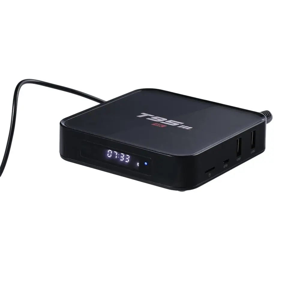 Android tv Box T95M Встроенный 2,4G WiFi Amlogic S905 для Android 6,0 четырехъядерный H.265 4K светодиодный дисплей WiFi плеер 2 ГБ 8 ГБ - Цвет: EU Plug