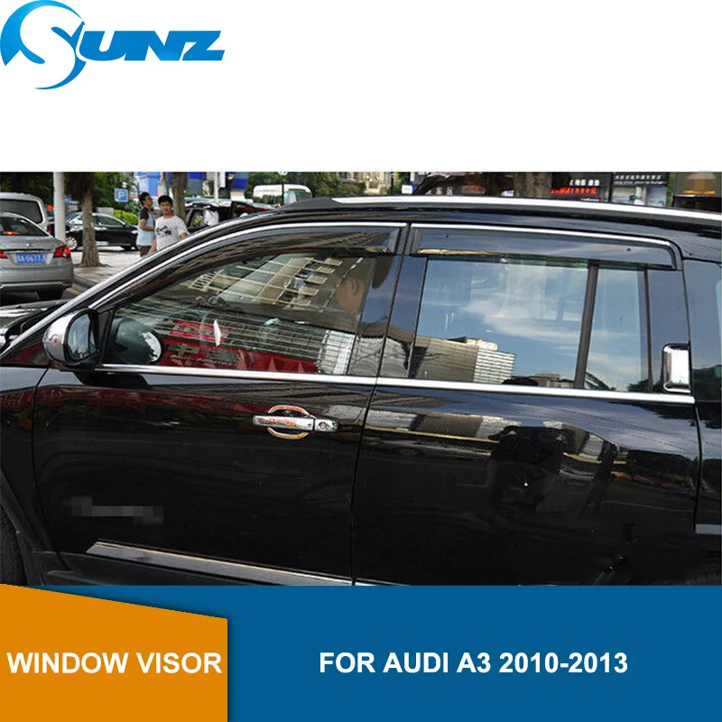 Дефлекторы бокового окна для Audi A3 2010 2011 2012 2013 дефлектор от солнца дождя козырек