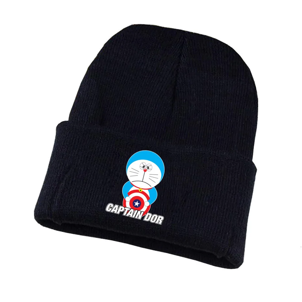 Шапка Doraemon в японском стиле с аниме шапка для косплея милым котом зимняя вязаная