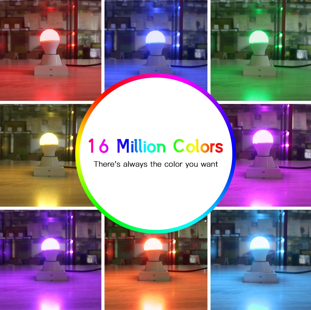 Светодиодная RGB лампа Zigbee 6 Вт совместима с Echo Plus Philips HUE шлюзом SmartThings|Комплекты
