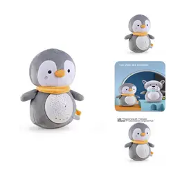 Projecteur de veilleuse en peluche confortable, jouet mignon, Animal en peluche, poupée musicale pour tout petits 