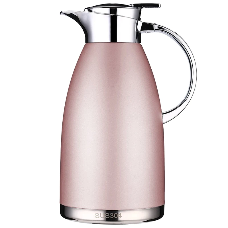 

Thermal Hot Water Jug Pitcher Stainless Steel Vacuum Bottle Double Layer Insulation Cafe Tea Kettle Pot