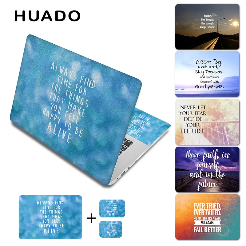 

Inspirational Words Notebook Skin Decal 12" 13" 14" 15" 15.6" Laptop Sticker PC Surface Cover for Lenovo/Macbook/Dell