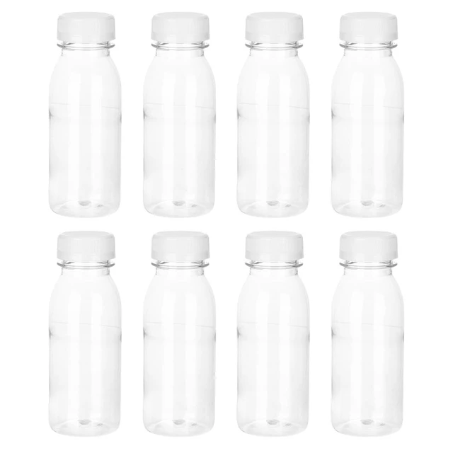 6 Pcs Milk Bottle Clear Water Juice Container Mini Fridge Containers Empty Bottles  Plastic The Pet Reusable Child Small Lids - AliExpress