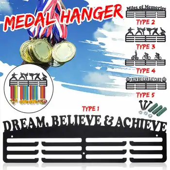 

3 Tier Sports Medal Rack Medal Hanger Holder Display Running Swimming Gymnastics Dancing Triathlon 40x15cm