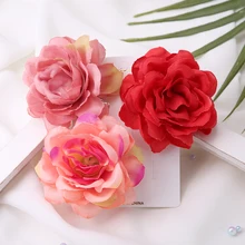 Супер Ткань Высокое качество Для женщин аксессуары для волос Красивая Роза цветок Шпильки для девочек элегантные Заколки для волос летнее платье Головные уборы