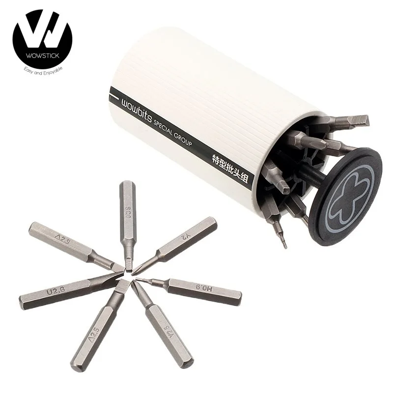 

Wowstick Wowbits Protable 7Pcs Multifunctional Screwdriver Screw Bits for Wowstick Alloy Steel with White Case