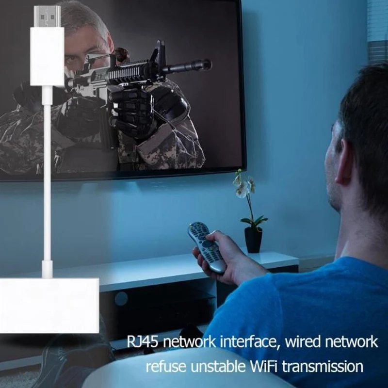 EZCast RJ45 Ethernet провод MagicEther беспроводной HDMI WiFi дисплей ключ Airplay DLNA экран зеркальное отображение адаптер для Android iOS ПК