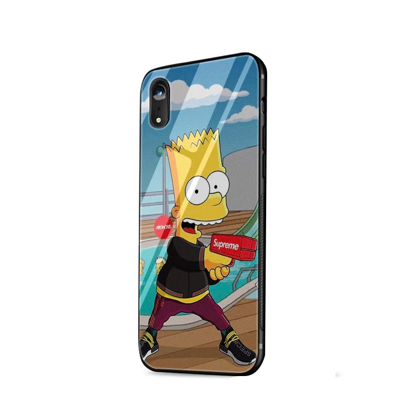 G8 Стеклянный чехол для телефона из ТПУ для iPhone 6, 6s, 7, 8 Plus, X, XR, XS, Max, 5, 5S, SE, чехол Симпсоны - Цвет: G8