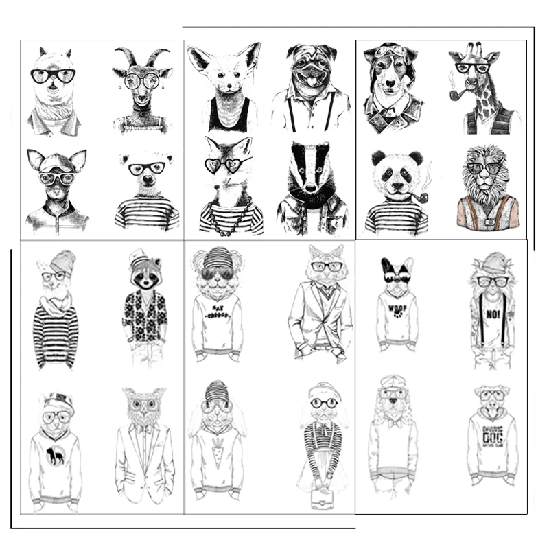 

Cute Animal Avatars Clear Stamps Scrapbooking Crafts Decorate Photo Album Embossing Cards Making Clear Stamps New