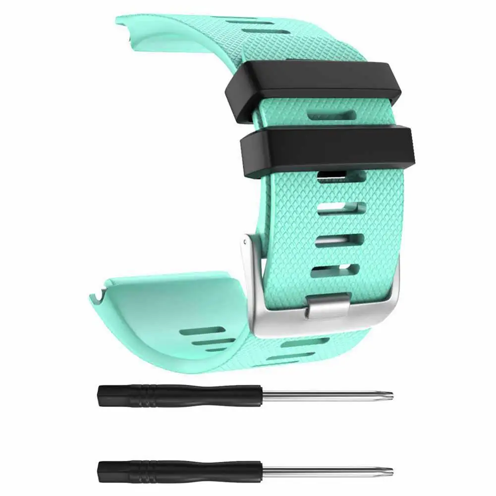 Для Garmin Vivoactive HR 30 мм ремешок для часов Мягкий силиконовый роскошный сменный Браслет спортивный браслет с инструментами - Цвет: Lake Blue
