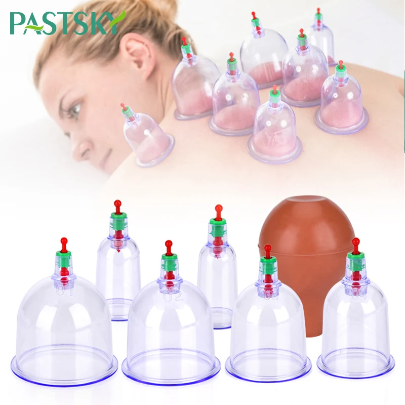 

6Pcs/lot Full Body Massage Cupping Set massage jars Chinese Medical Vacuum Cans Therapy Cup Professional suction cup Acupuncture