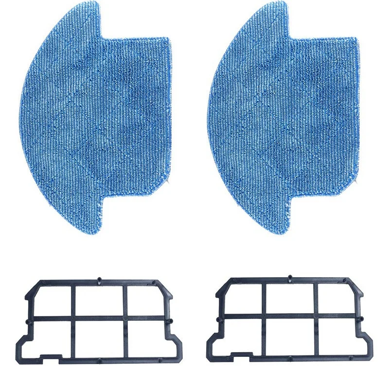 

2Pc Detachable Mop&2Pc High Efficiency Filter Replacement Accessory Kit for Ilife V7S V7S Pro Vacuum Robotic Vacuum Cleaner