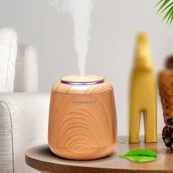 

3 in 1 air Humidifier USB Ultrasonic Aromatherapy Water Diffuer with LED Lamp Fans 260ML Mist Maker Fogger Humidificador Difusor