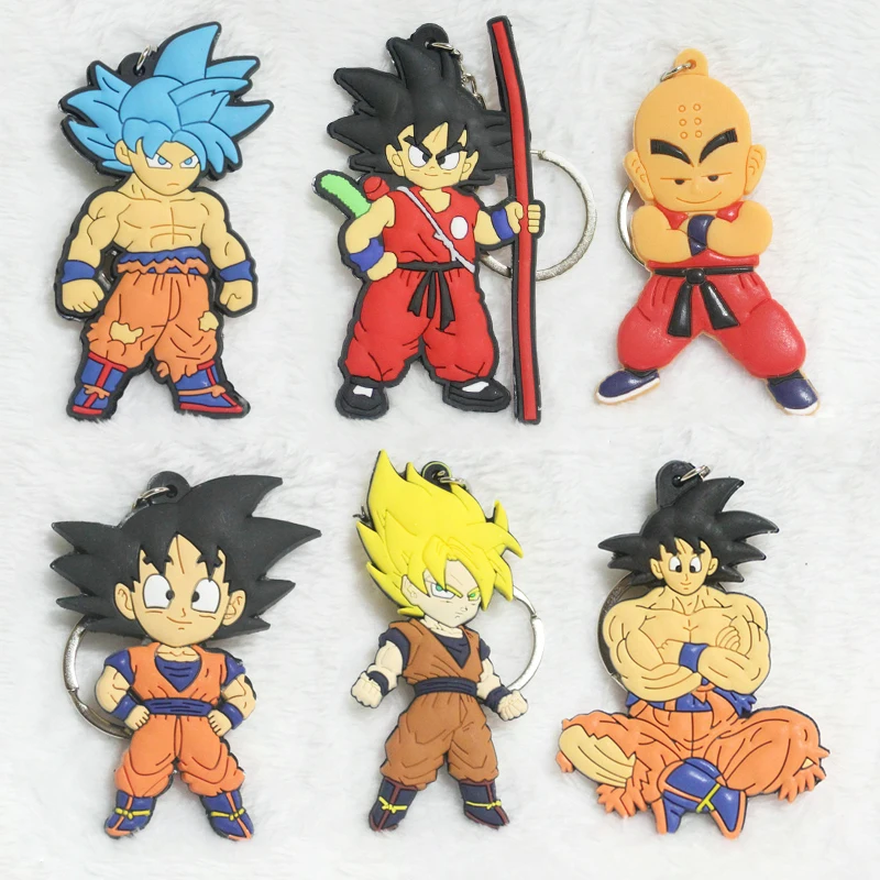 Details about   DragonBall Z Son Goku Kakarotto Acrylic Keychain Two Faces Ornament Keyring 
