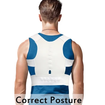 

Magnetic Back Support Medical Orthosis Corset Back Brace Shoulder Posture Correction Sport Upper Back Posture Corrector 12Magnet