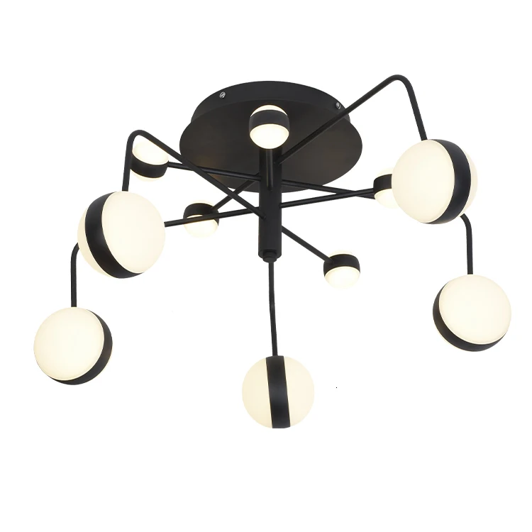 

Home Supermarket Showroom Decoration Aluminum Base Acrylic Fixtures Dining Room Contemporary Led Light For Ceiling
