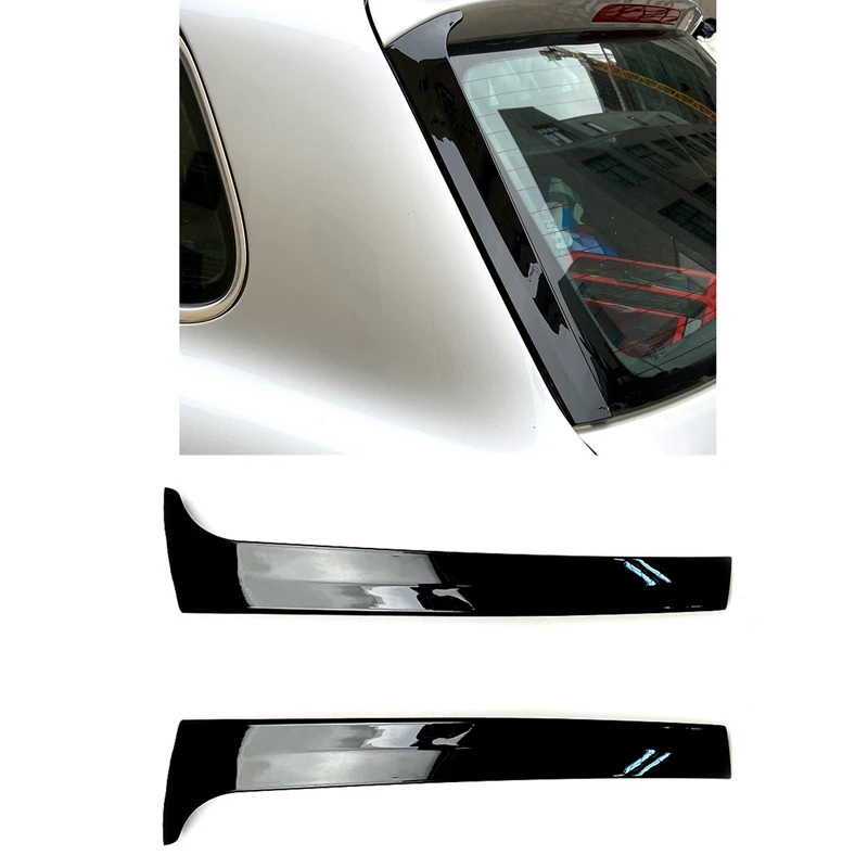 2Pcs Gloss Black Rear Side Wing Roof Spoiler Cover Stickers Trim For-VW Touareg 2011-2017 Car Accessories | Автомобили и