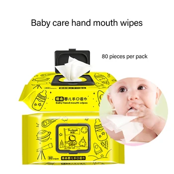 

(80 Pcs) Child Friendly Sensitive Wipes Without Alcoholic Wet Paper Wipes