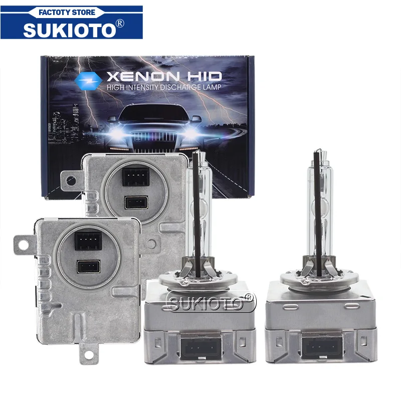 SUKIOTO Canbus Ксеноновые D1S D3S 6000K 4300K 8000K 5000K 55W балласт HID комплект ксеноновых передних