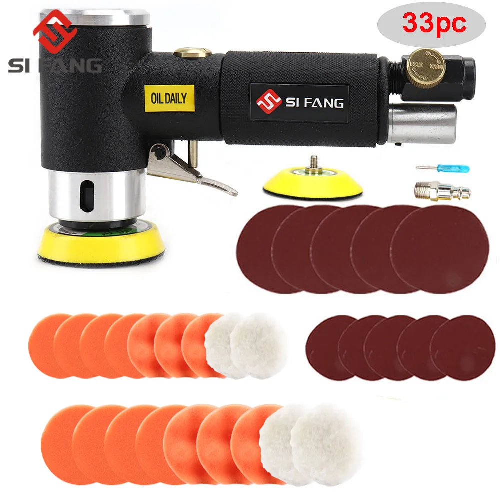 2/3"Air Sander Pneumatic Polisher Grinder Buffer Dual Action Orbital