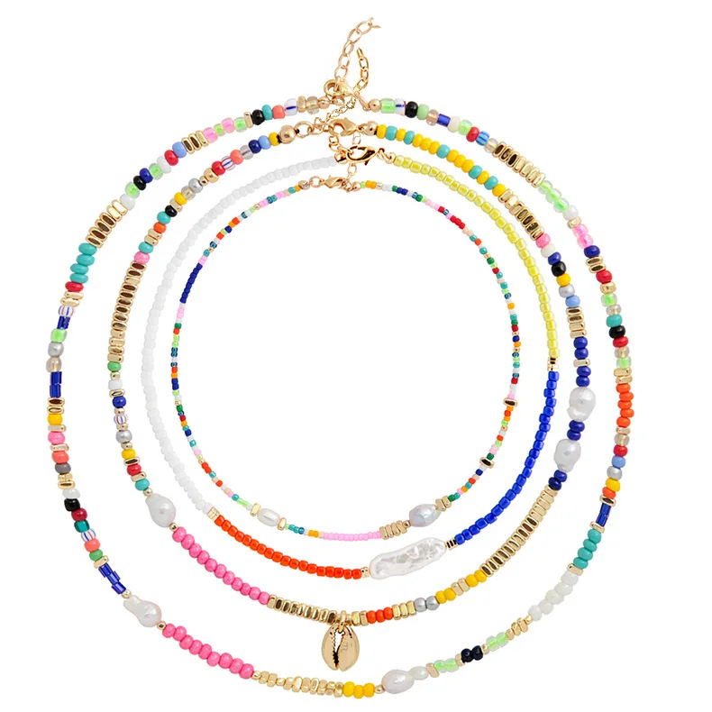

bohemian boho seed beads gothic collares accesorios mujer choker necklace women цепочка jewelry bijoux collier femme necklaces