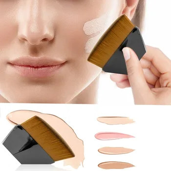 

55 Magic Wooden Handle High End NoMultifunctional Foundation Makeup Brush Diamond Rhombus Petal Makeup Brush Tool