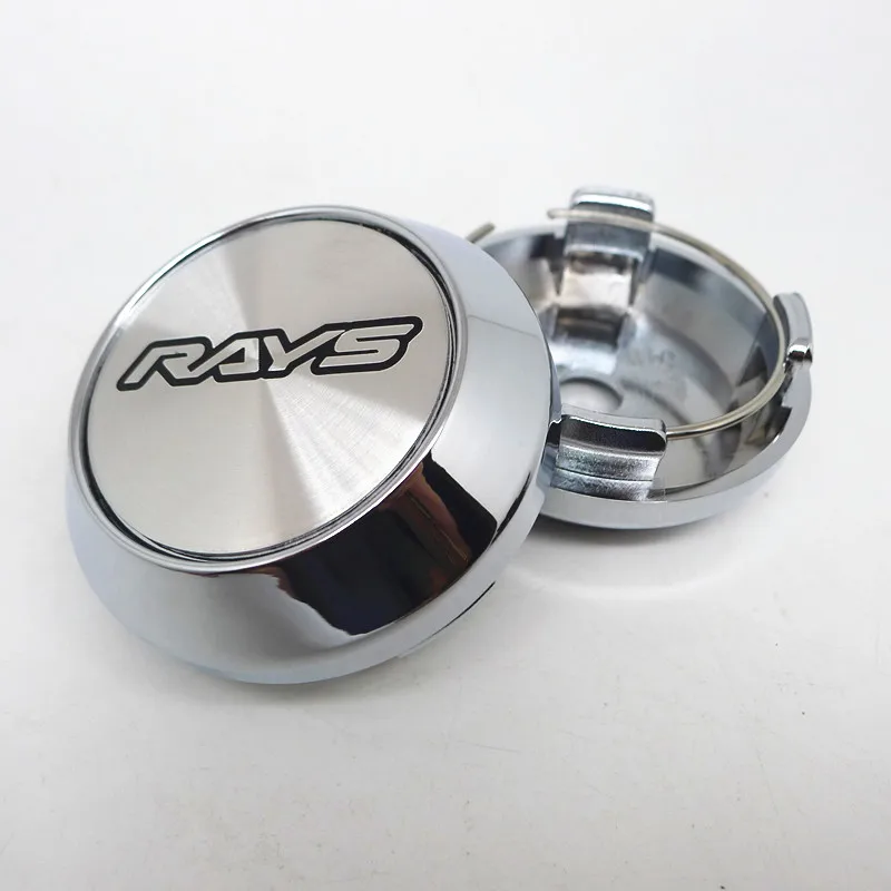 64mm 57mm Rays Wheel Center Cap Hub Car Rims Cover Hubcaps Rims Japan Volk Emblem Badge Auto Styling Accessories 4pcs