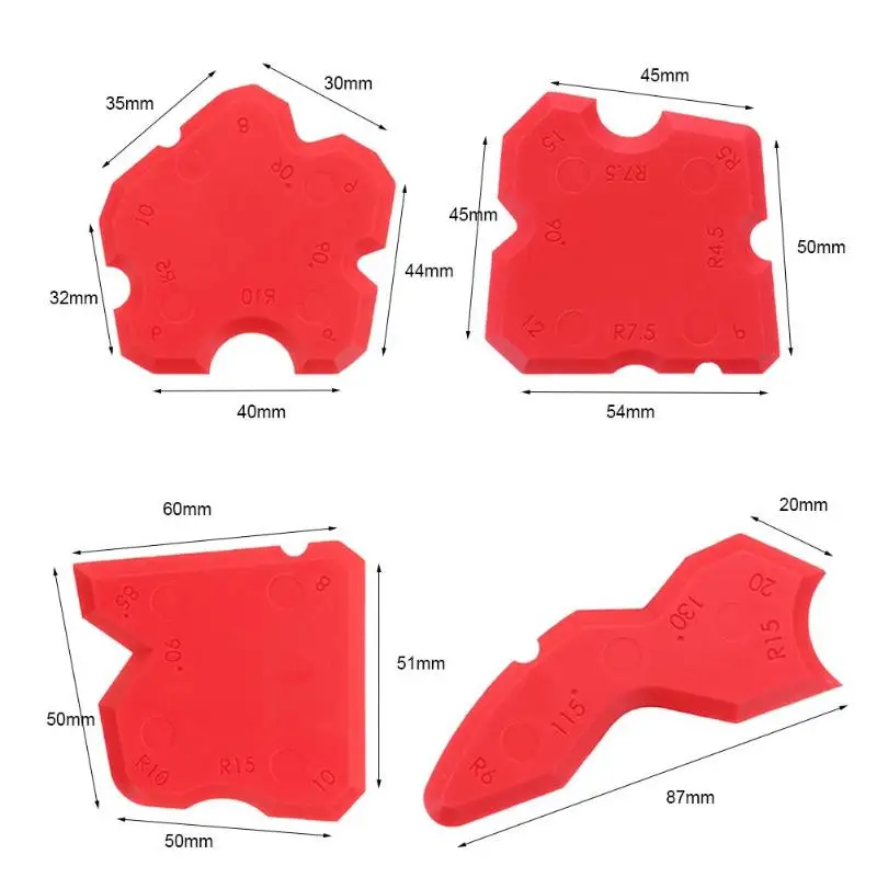 8 шт. силиконовый герметик Рассекатель Шпатель скребок цементный каток инструмент для удаления герметик скребки для кремнезема жидкость