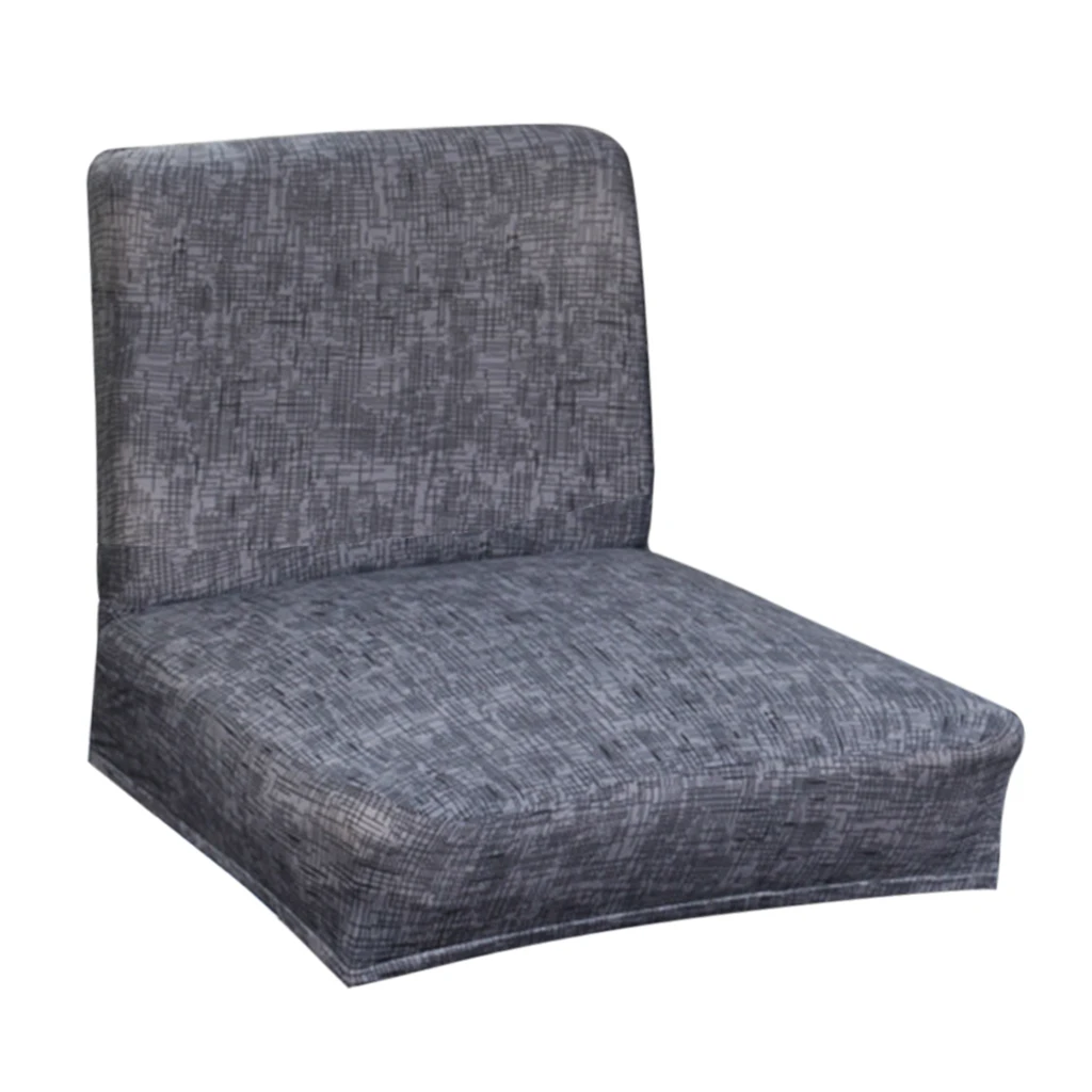Чехлы на кресла стрейч Чехлы для низких коротких спинки стула барного стула - Цвет: Dark Gray