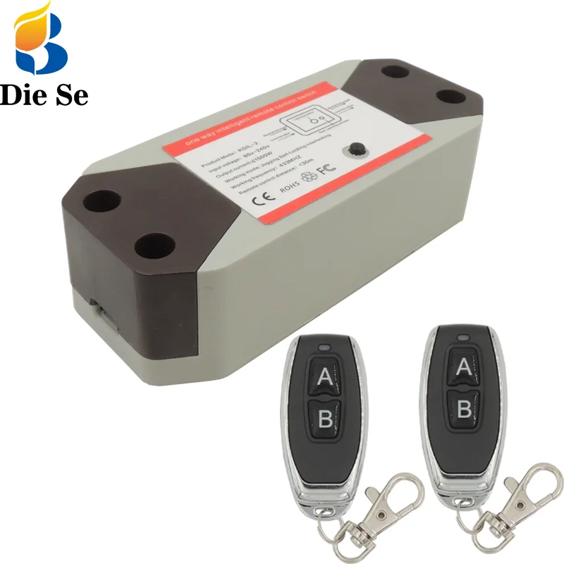 

433MHz Universal Wireless Remote AC 110V 220V 1CH rf Relay and Transmitter Remote Control Lamp/LEDSpotlight/Light/Home appliance