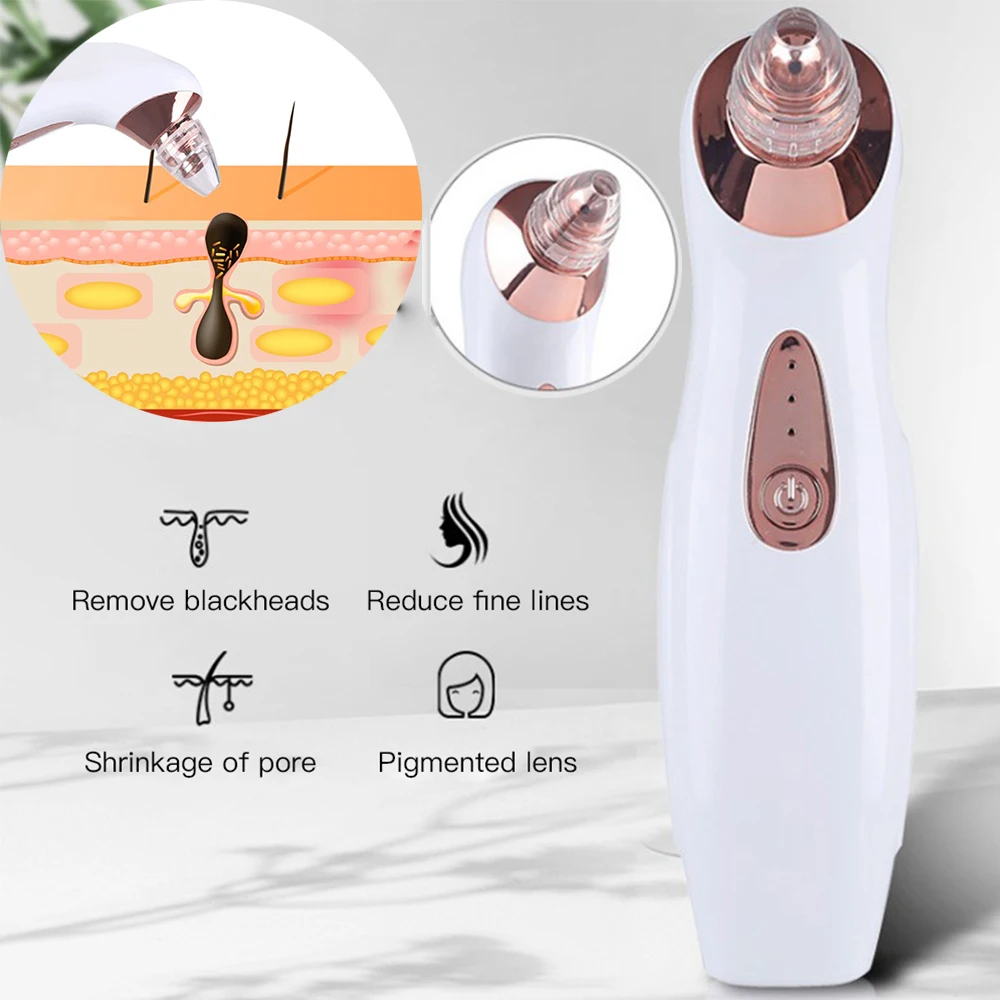 

Blackhead Remover Pore Vacuum Cleaner Black Dot Acne Pimple USB Skin Care Pore Suction Tool Facial Dermabrasion Face Clean