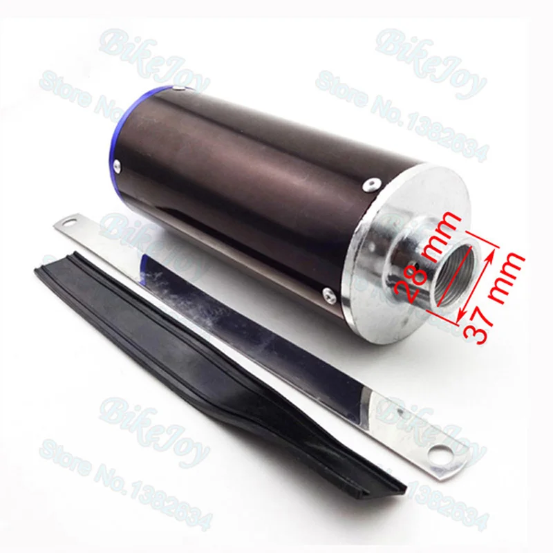 XLYZE Gold-28mm Aluminum Exhaust Muffler For 50cc 70cc 90cc 110cc 125cc CRF50 XR50 Chinese Pit Dirt Trail Bike