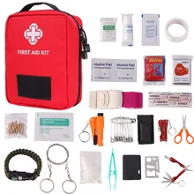 55 шт. аптечка для первой помощи, аварийная посылка, сумка для выживания на открытом воздухе, сумка для первой помощи для охоты, кемпинга, путешествий, пеших прогулок