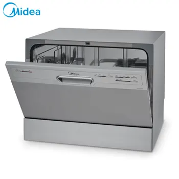 

Dish Washers Midea MCFD55200S Countertop home major kitchen appliances wash dishes cleanse clean Digital Timer Control Light Grey Injection Type