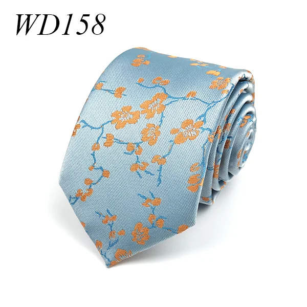 Высокое Качество Микрофибра тканевый галстук вечерние банити Свадебные 7 см тонкие галстуки для мужчин животное цветочный шейный платок - Цвет: WD179
