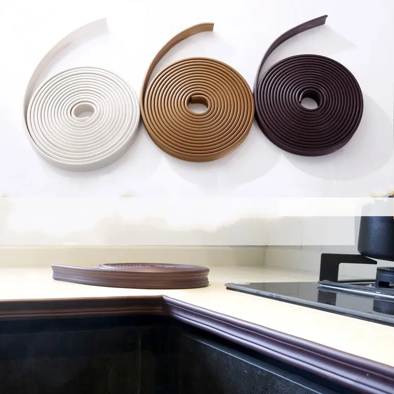 

Baseboard Waist line Wall Stickers 3D Table corner Anti-collision Strips Frame kid's room ceiling Line Home Decorative For Wall