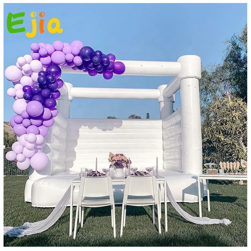 

0.55mm PVC Tarpaulin White/Custom Color Inflatable Bounce House Jumping Bouncy Castle House For Wedding Party Adult Kids Fun