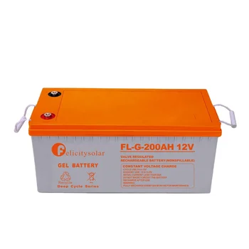 شراءFelicitysola FL-G-200AH12V دورة عميقة Gelsola بطارية العلامة التجارية لنظام الطاقة