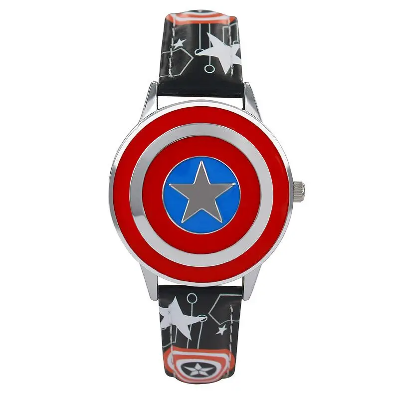 Новые детские часы MARVEL для мальчиков Мстители Капитан Америка Человек паук