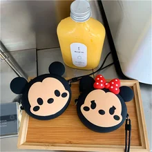 Забавный мини кошелек для монет, кошелек для монет, силиконовый кавайный кошелек на цепочке, сумки через плечо, повседневные сумки для девушек на молнии, сумка для денег с ремешком