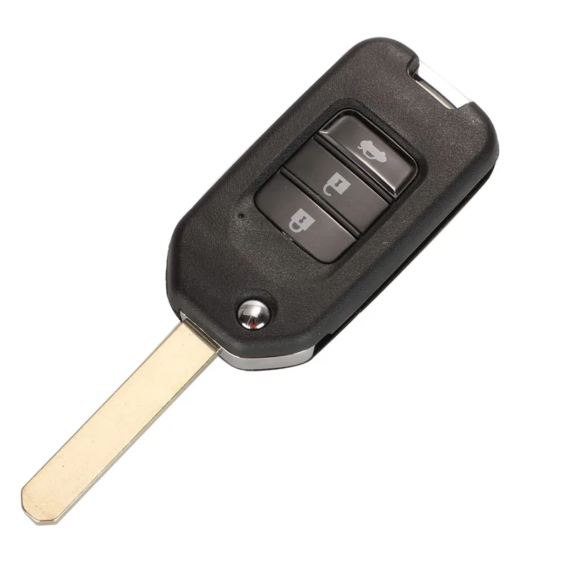 3 Button Jingyuqin дистанционный чехол для ключей автомобиля для Honda Civic Accord City CR-V Jazz XR-V Vezel HR-V FRV 2/3 кнопки ключ - Количество кнопок: 3 Button