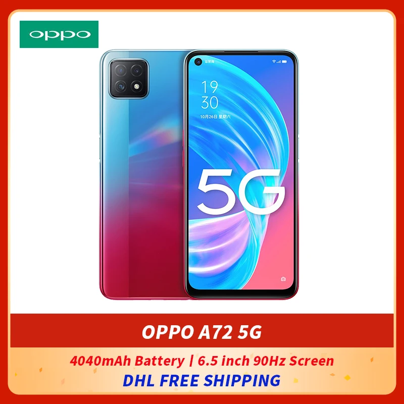 Оригинальный смартфон OPPO A72 5G 6 5 дюйма 90 Гц MT6853V Восьмиядерный разблокировка