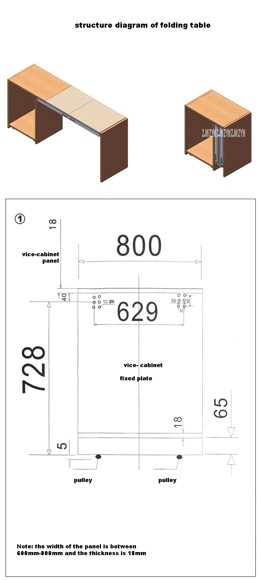 retrátil escondido barra mesa dobradiça conector