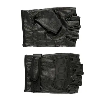 

LESHP Tactical Gloves PU Leather Half Finger Gloves For Military Exercise Training Sports Motorcycle Ridding Cycling Gloves