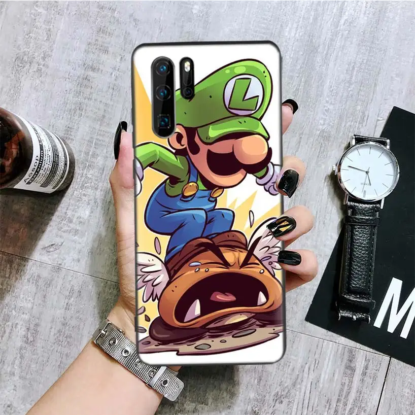 BA150-3 Супер Марио игра черный чехол для телефона huawei mate 30 20 10 P30 P20 P10 Pro Lite P Smart Z роскошный Coque Shell - Цвет: BA150-3
