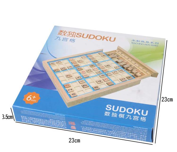 Три в 1 деревянные детские Sudoku шахматы четыре, шесть, девять сетки вход логика обучающие средства начальной школы настольные игры