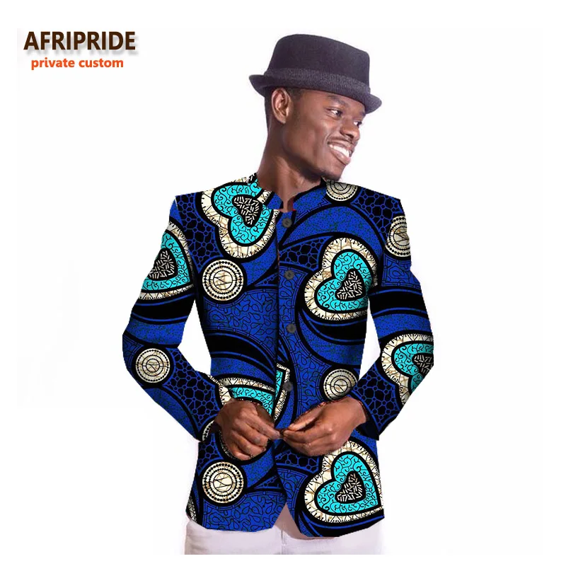 Африканский стиль костюм Мужская одежда модный топ китайский туника костюм Базен riche высокое качество новая ткань батик плюс размер 721201 - Цвет: 539